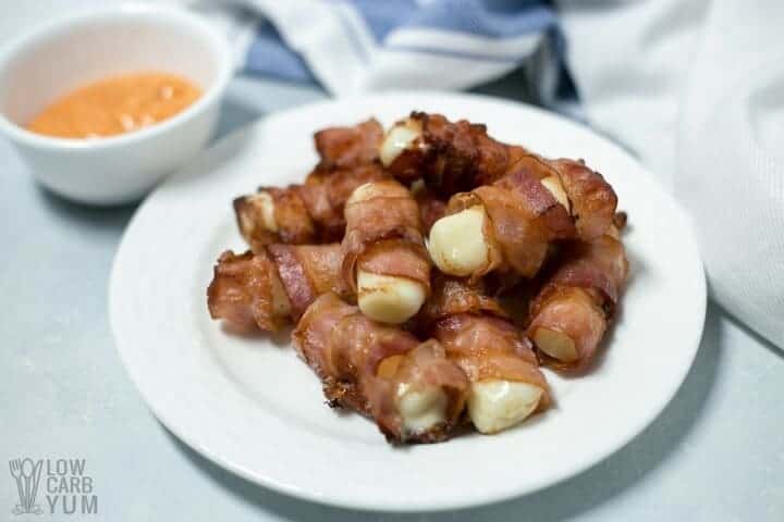 Bacon wrapped cheese sticks recipe