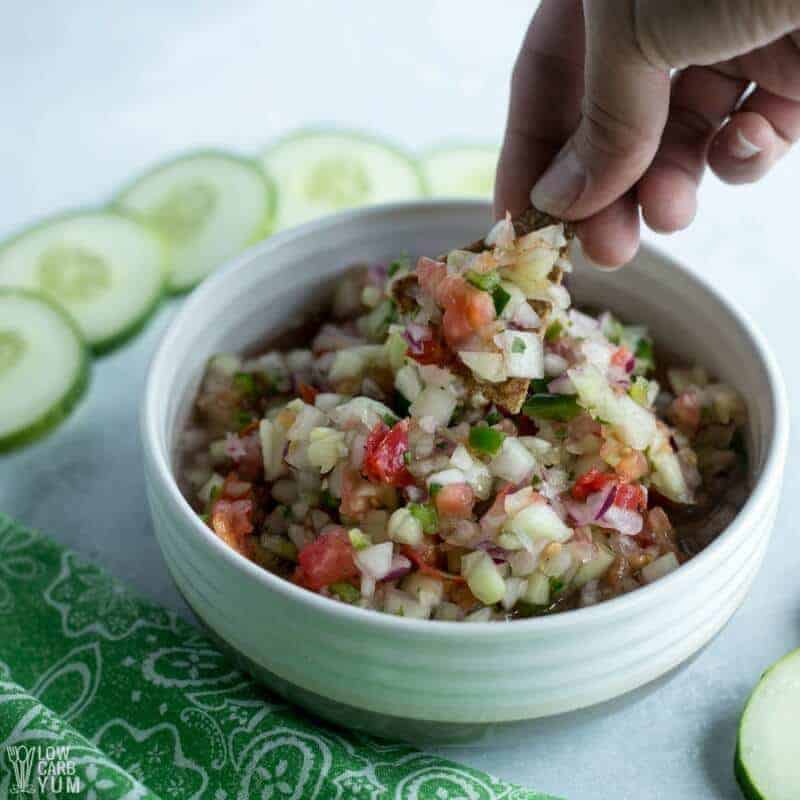 Cucumber Salsa with Fresh Tomatoes