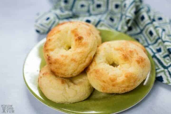 Keto Bagels With Coconut Flour Fathead Dough | Low Carb Yum