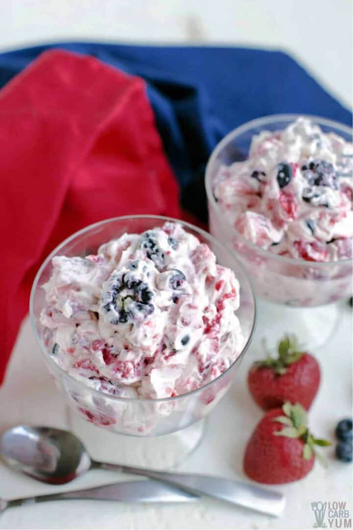 Berry Fruit Cheesecake Salad Low Carb Yum
