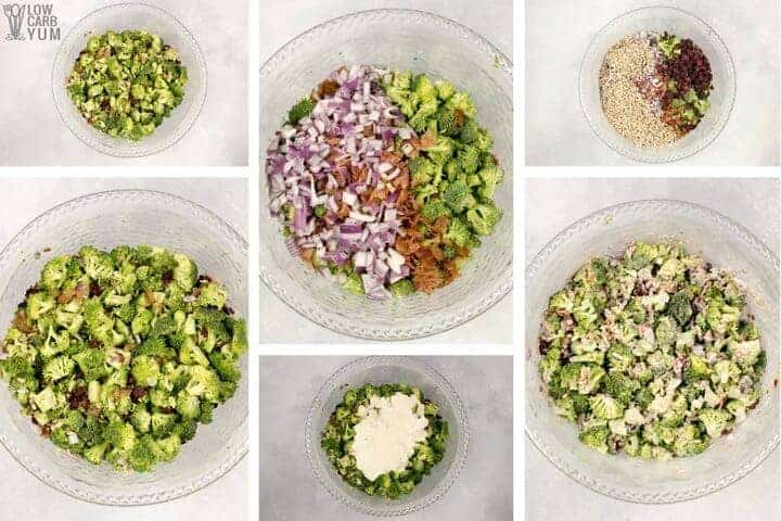 How to make a keto low carb sweet broccoli salad supreme