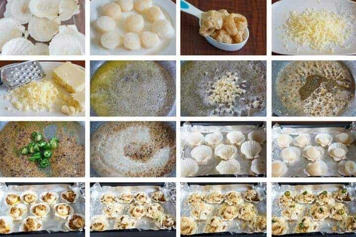 How to make low carb baked sea scallops