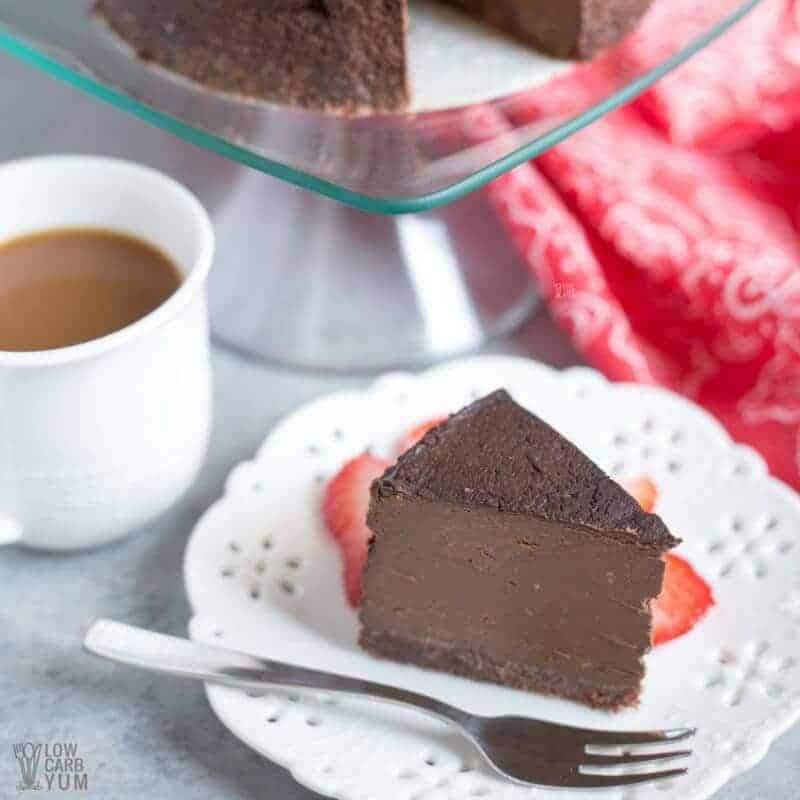 Keto Chocolate Cheesecake Baked in Pressure Cooker