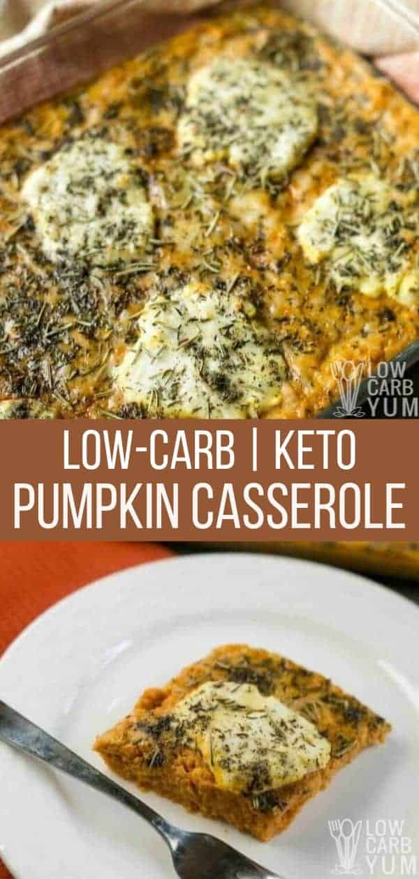 Savory Pumpkin Casserole Recipe with Herbs Low Carb Yum