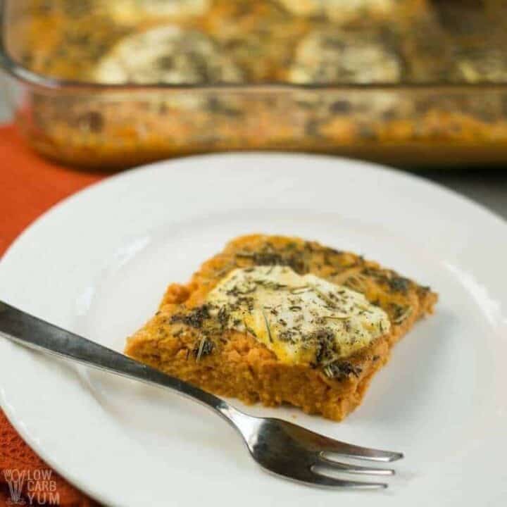 Savory Pumpkin Casserole Recipe with Herbs Low Carb Yum