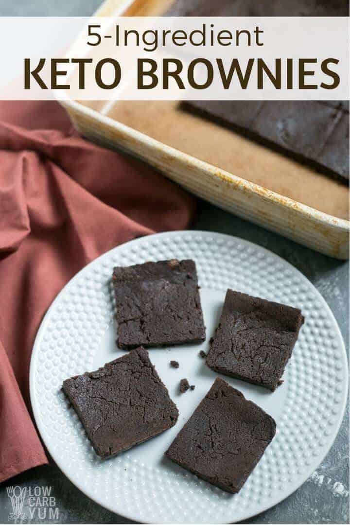 Keto Brownies - Only 5 Ingredients Needed | Low Carb Yum