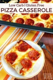 Low Carb Pizza Casserole - Gluten Free & Keto! - Low Carb Yum