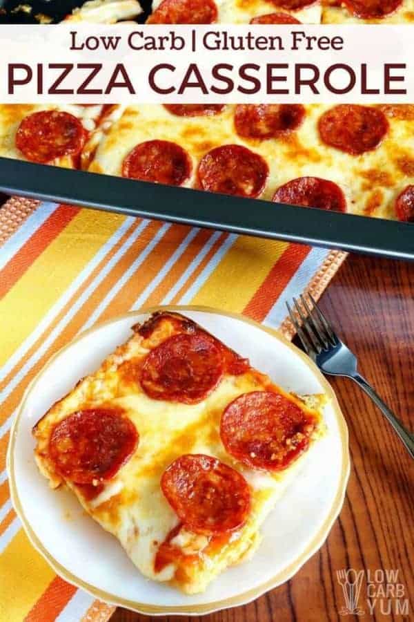 Low Carb Pizza Casserole - Gluten Free & Keto! - Low Carb Yum