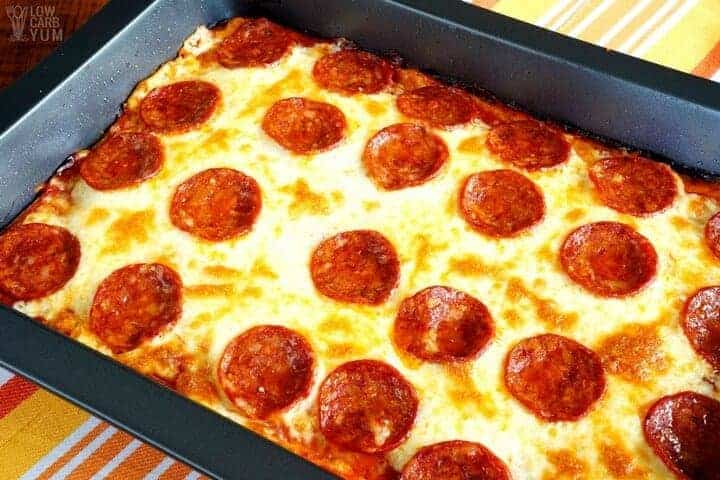 pizza baked in casserole pan