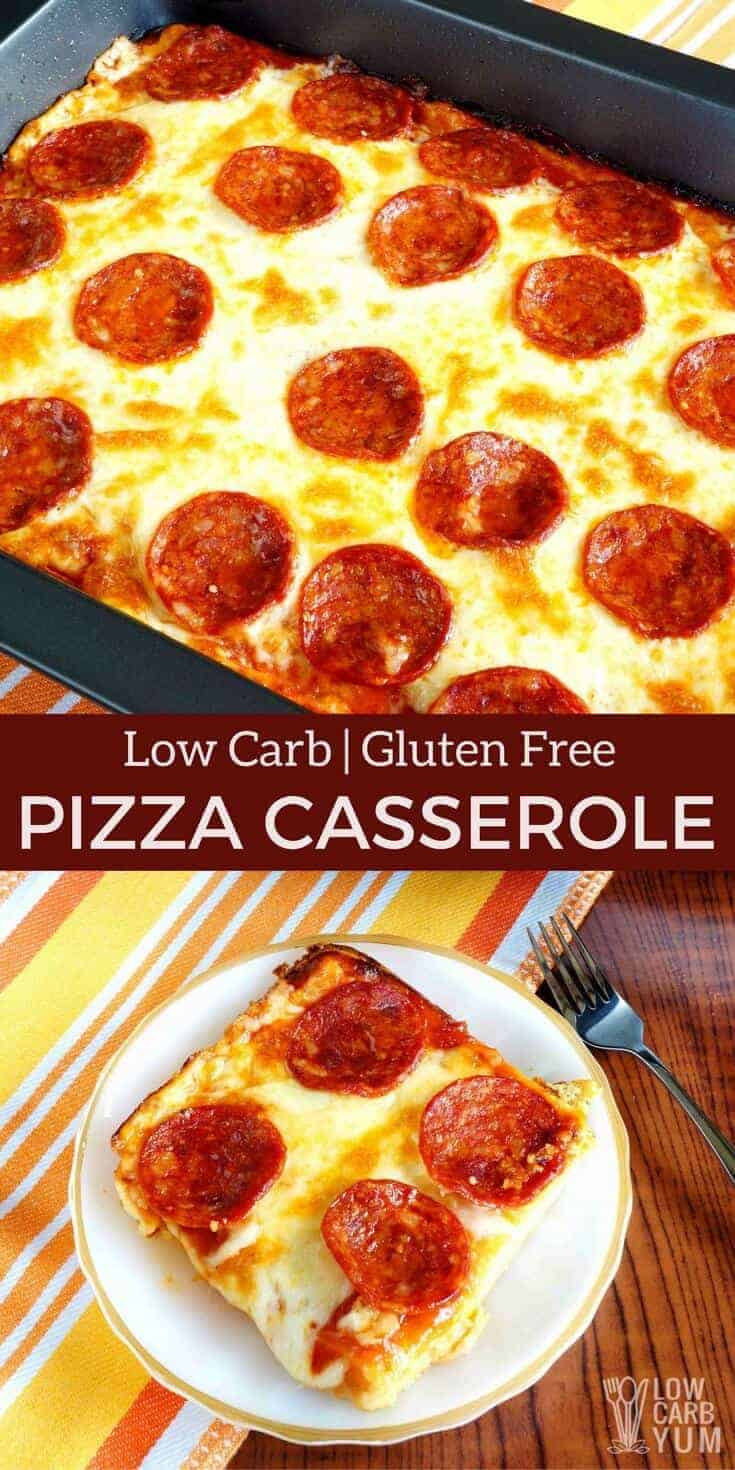 Low Carb Pizza Casserole - Gluten Free & Keto | Low Carb Yum