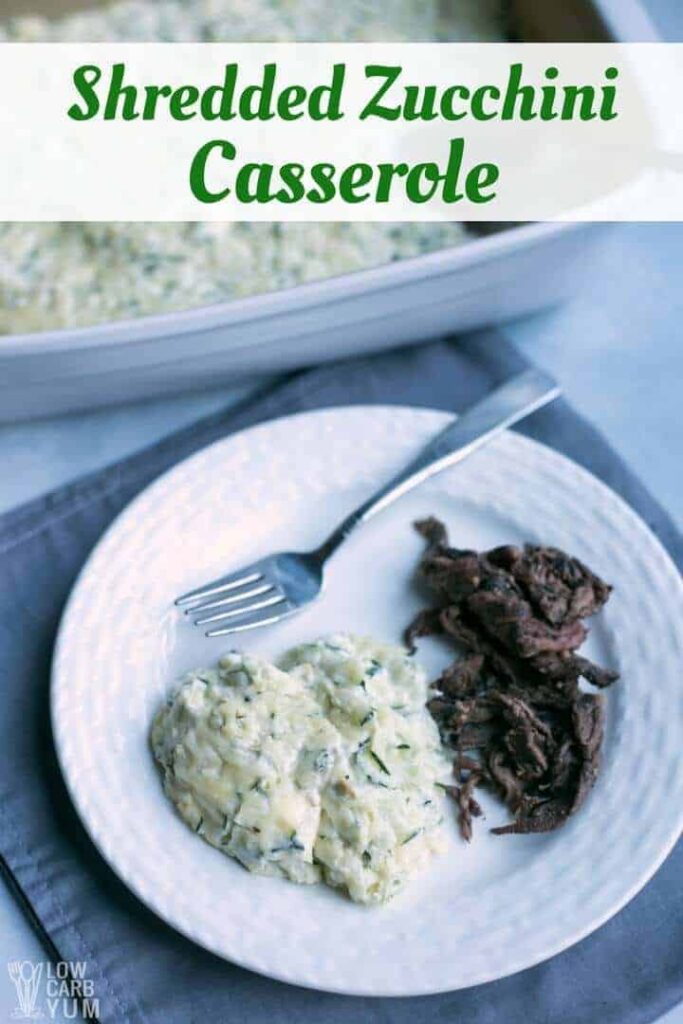 Easy shredded zucchini casserole recipe