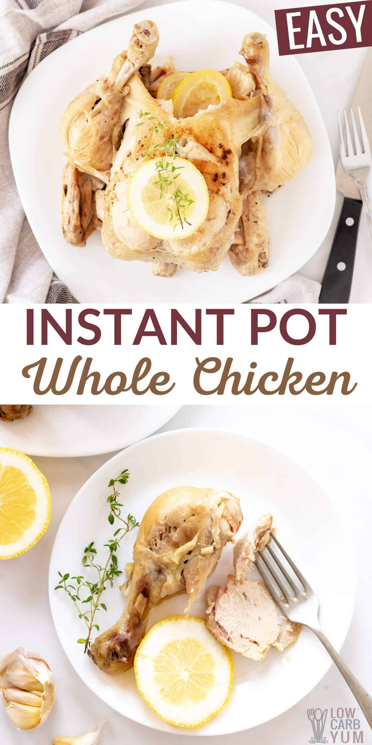 electric pressure cooker whole chicken