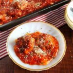 Gluten free low carb meatball parmesan casserole