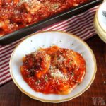 Low carb meatball parmesan casserole