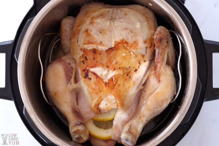 Pressure Cooker Whole Chicken In The Instant Pot Low Carb Yum