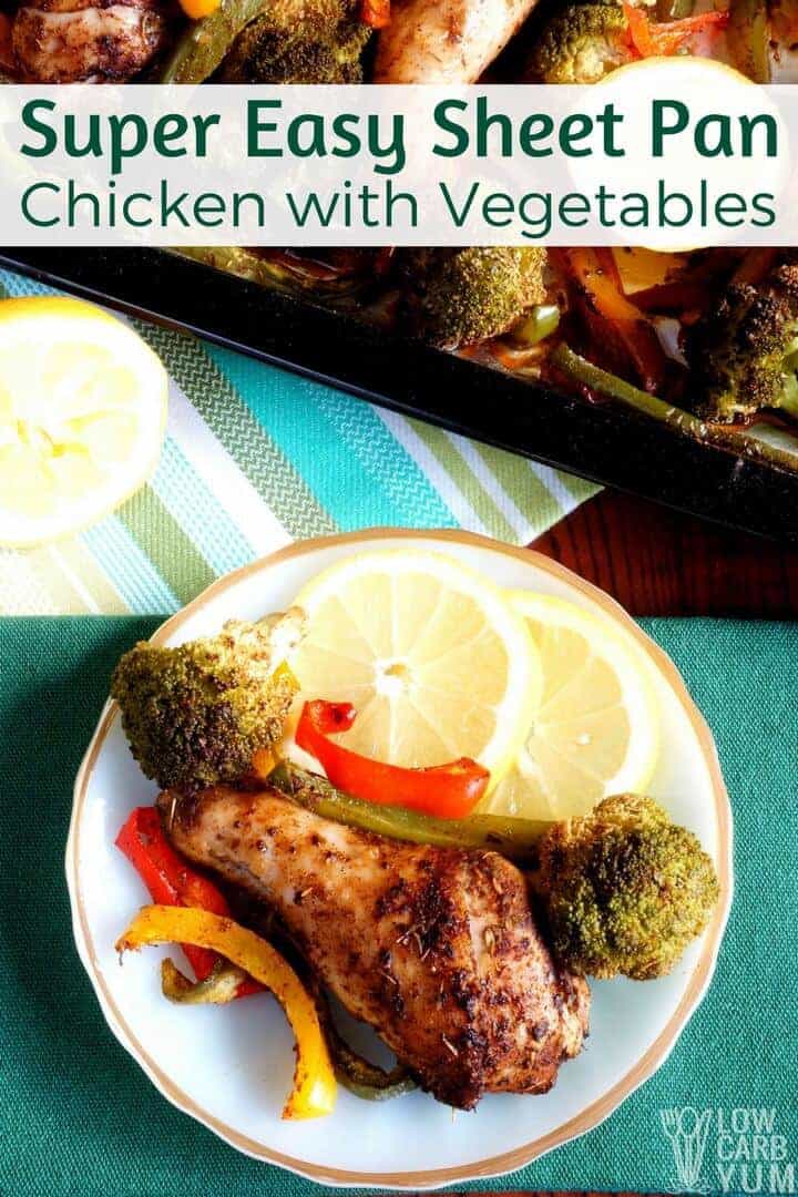 one pan chicken and veggies bake