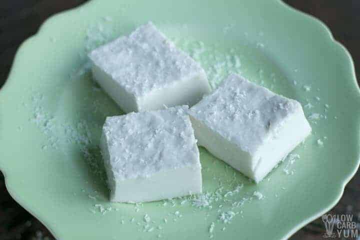 Coconut jelly squares
