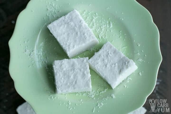 Easy coconut jelly squares