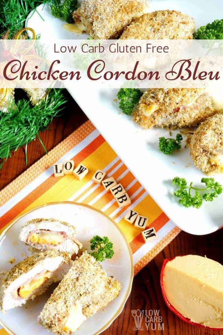 Keto low carb chicken cordon bleu recipe