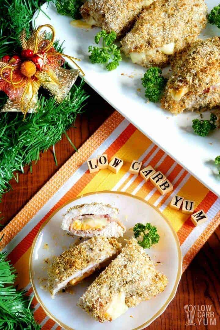 Simple low carb chicken cordon bleu