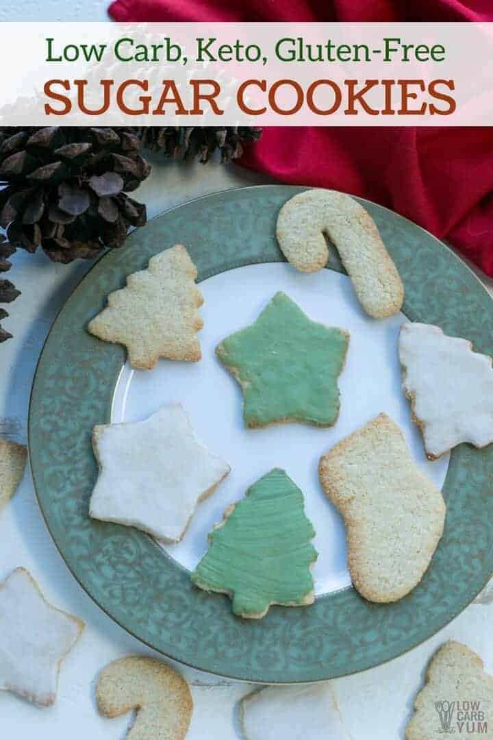 Gluten free low carb keto sugar cookies