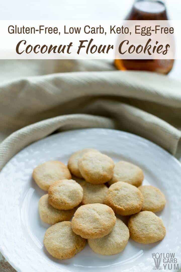 Gluten free coconut flour no egg cookies