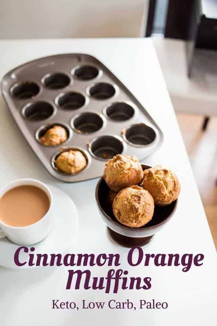 Paleo cinnamon orange keto muffins - almond flour