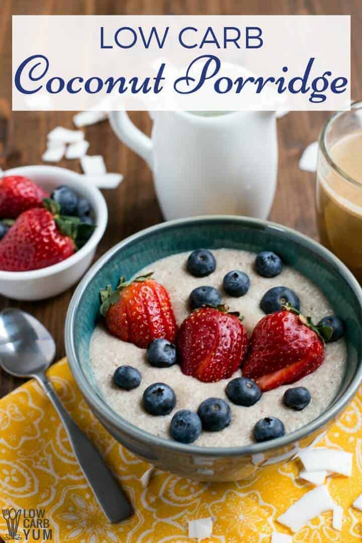 Coconut Low Carb Porridge (Keto, Instant Pot)  Low Carb Yum