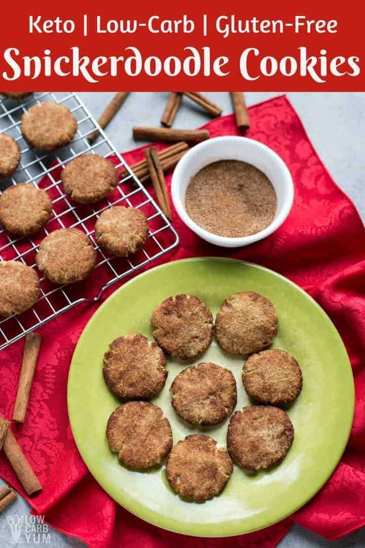 Keto Low Carb Snickerdoodle Cookie Recipe