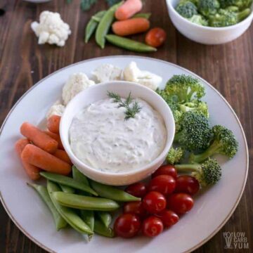 Dill Veggie Dip with Cream Cheese