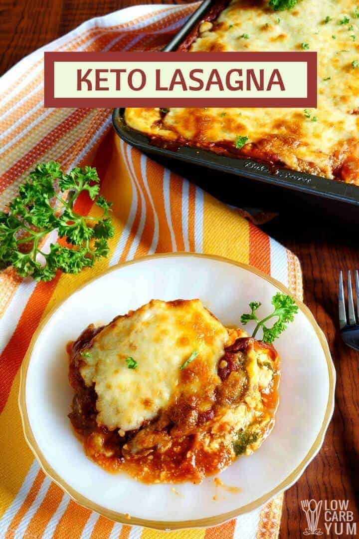 Keto Lasagna Recipe (No Noodle, Pasta Free) | Low Carb Yum