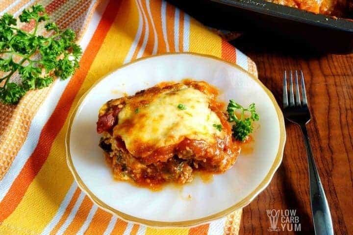 Keto Lasagna with Spinach and Meat