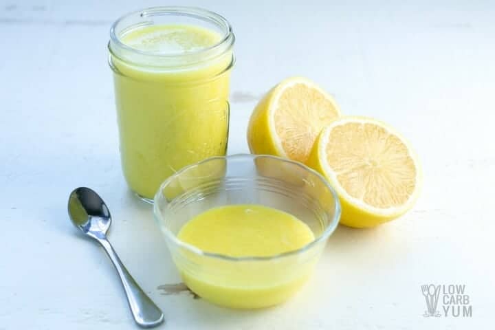 Keto vegan lemon curd