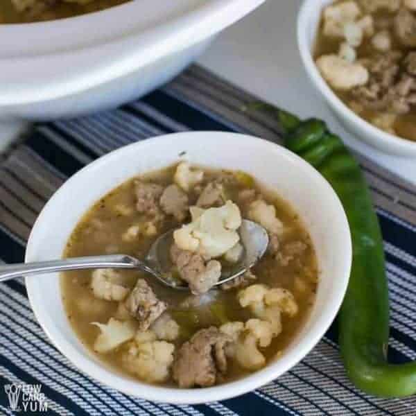 Crock Pot White Turkey Chili without Beans Low Carb Yum