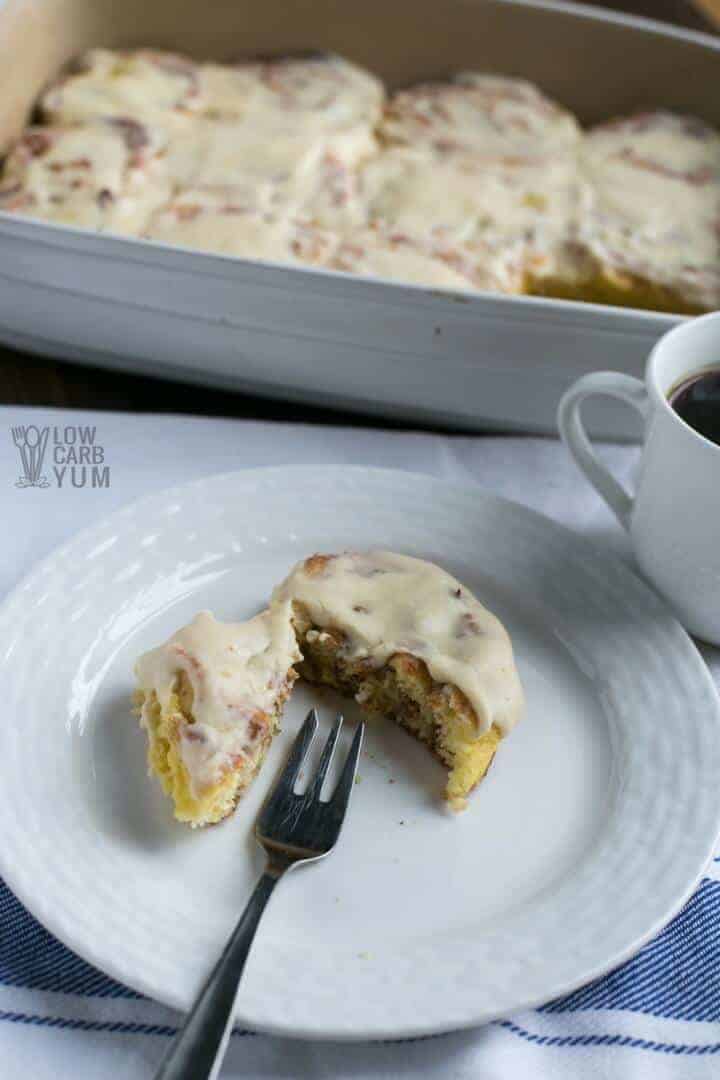 Keto Cinnamon Rolls (Coconut Flour Fathead Dough) Low Carb Yum