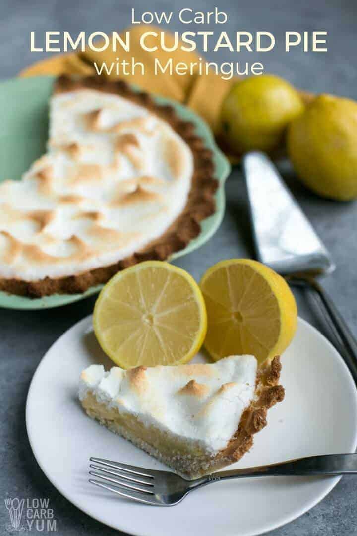 low carb lemon meringue pie