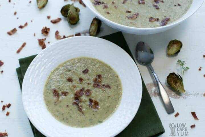 Roasted Brussels Sprout Soup with Bacon Recipe