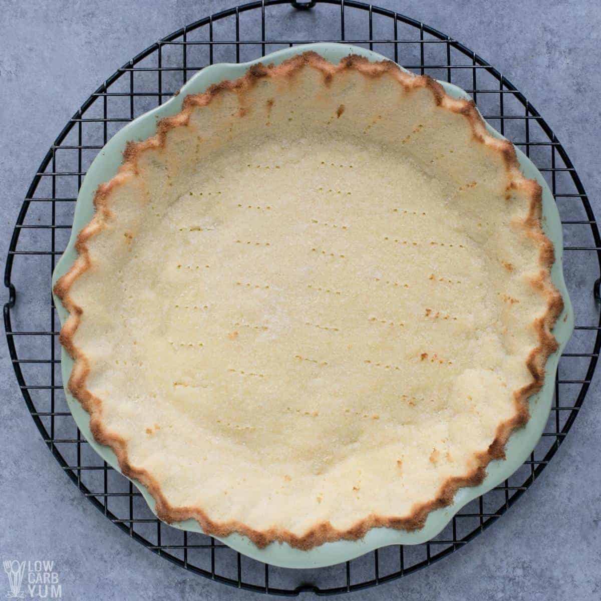 baked keto pie crust.