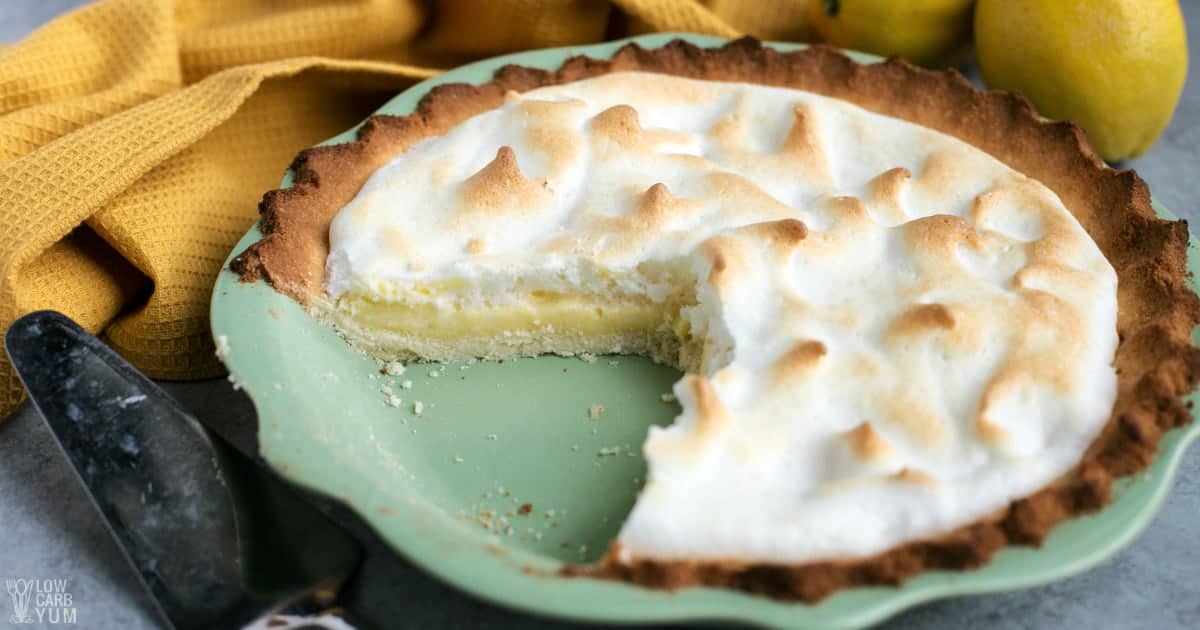 Heavenly Keto Lemon Meringue Pie - Bake It Keto