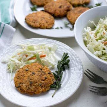 Keto Salmon Patties or Cakes with Canned Meat - Low Carb Yum