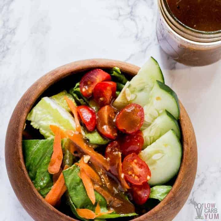 Olive Oil and Balsamic Vinegar Salad Dressing Low Carb Yum