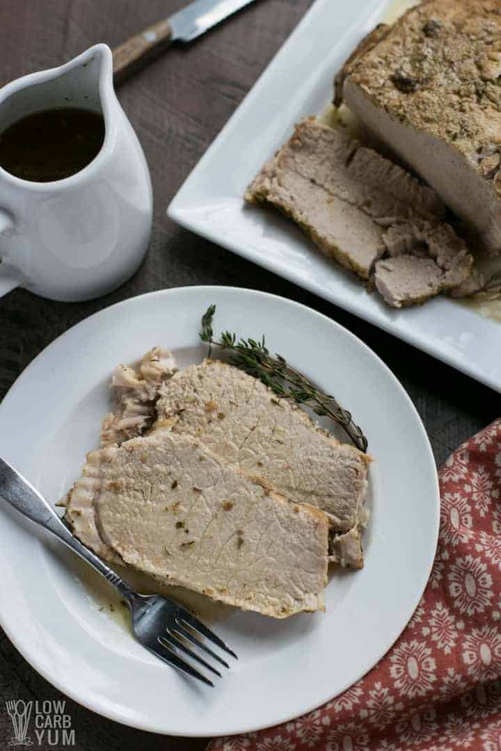 Pressure Cooker Pork Loin Roast Recipe Low Carb Yum