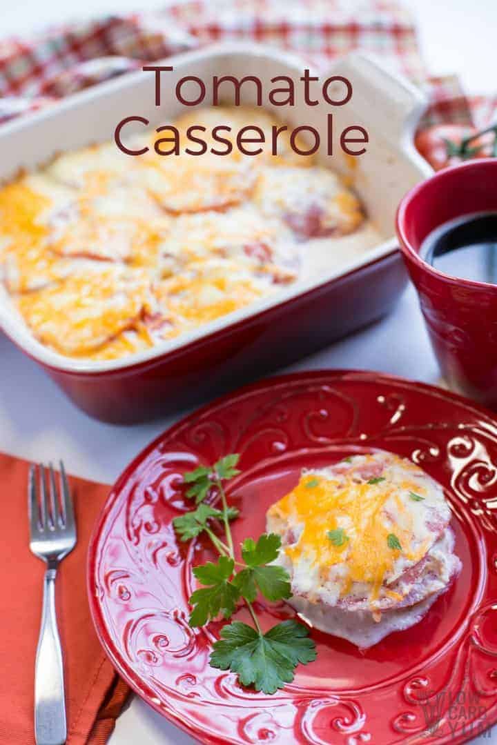 An easy tomato casserole dish using fresh tomatoes