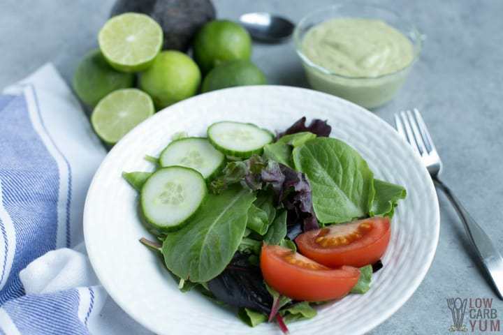 Quick dairy free avocado cilantro lime dressing recipe