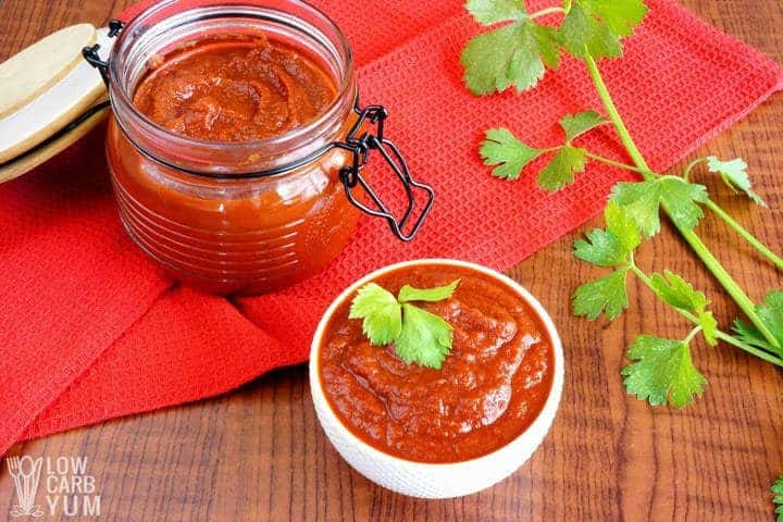 Keto homemade sugar free ketchup recipe