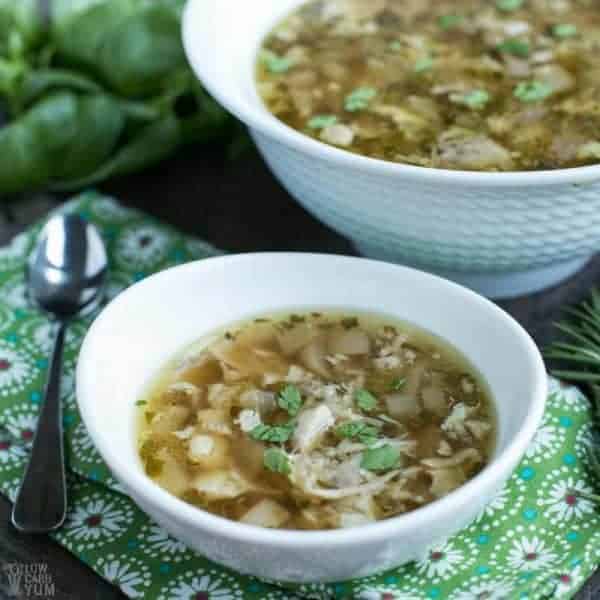 Instant Pot Chicken Thighs Soup Recipe - Low Carb Yum