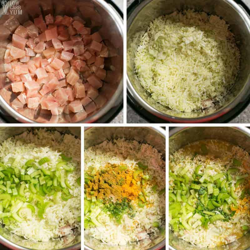 Chicken Cabbage Curry Soup Instant Pot or Stove Top Low Carb Yum