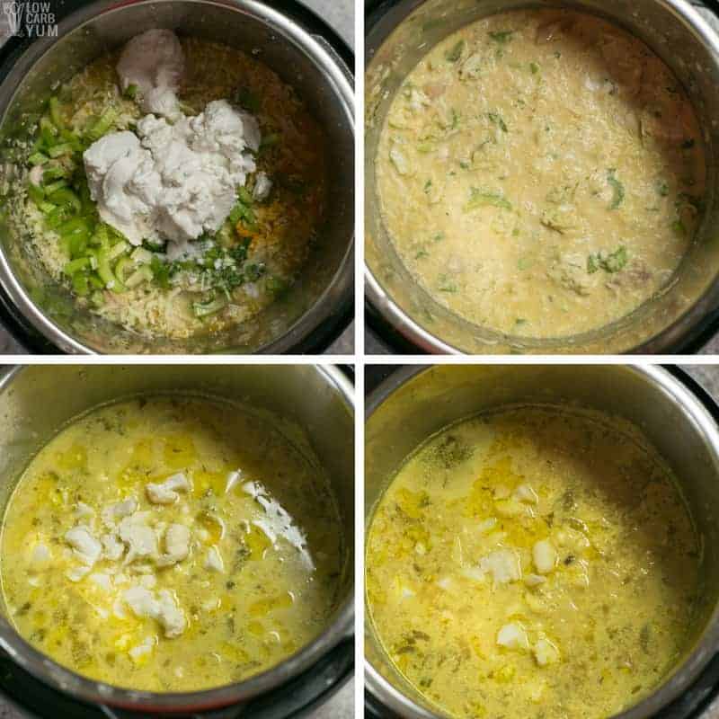 Chicken Cabbage Curry Soup Instant Pot or Stove Top Low Carb Yum