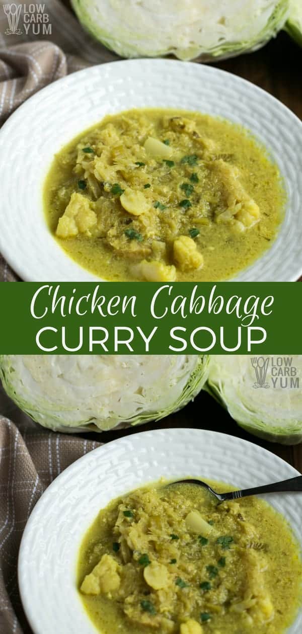 Chicken Cabbage Curry Soup - Instant Pot or Stove Top | Low Carb Yum