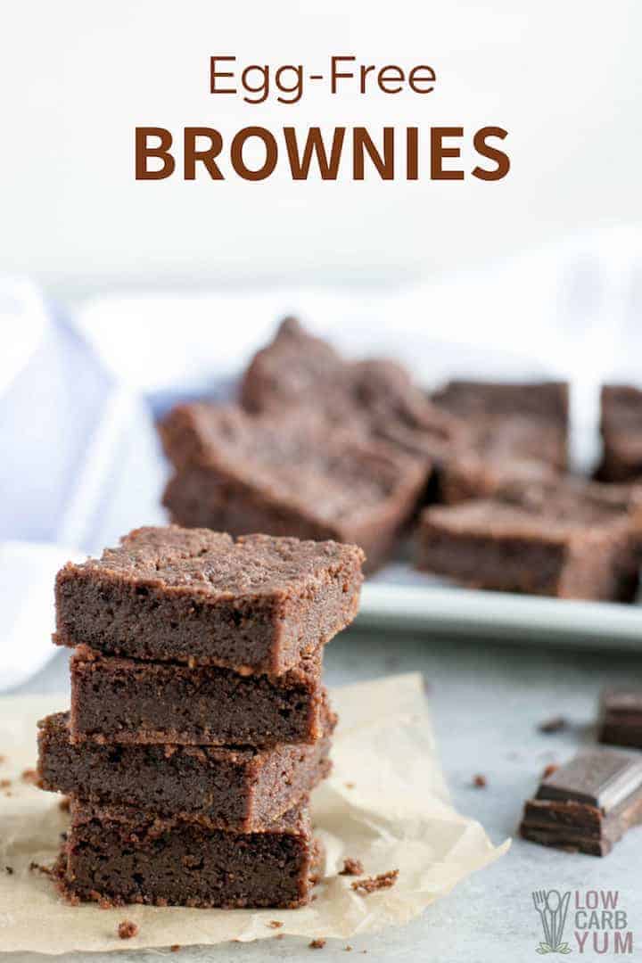 Sugar-free, gluten-free, dairy-free, and egg-free brownies recipe